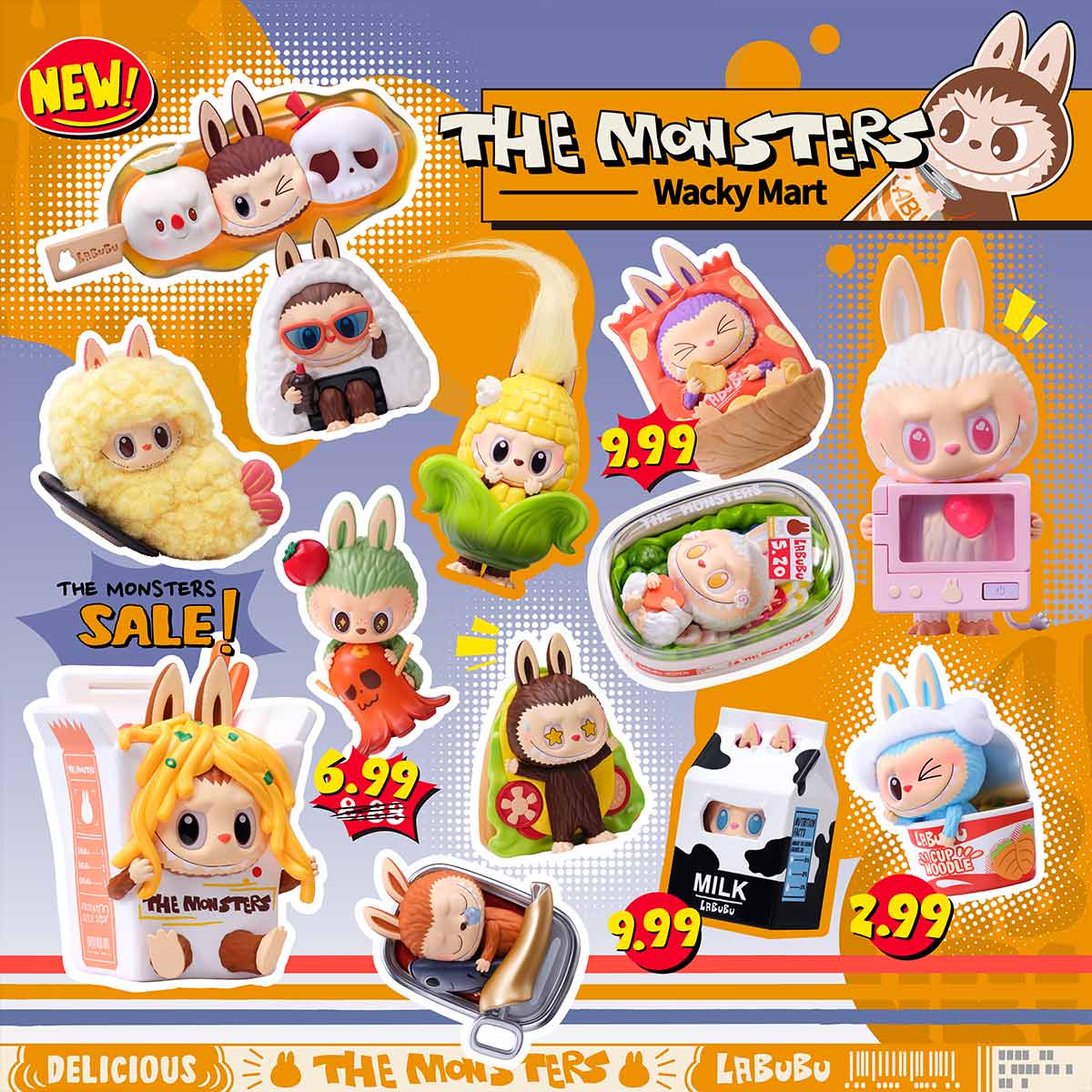 THE MONSTERS - Wacky Mart Series Blind Box Figures