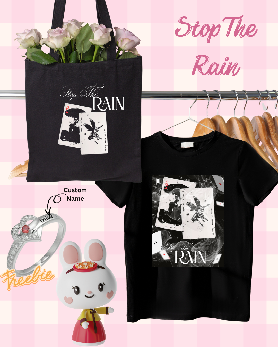 Stop the Rain: Tablo x RM Bundle — T-Shirt, Tote & Free Ring
