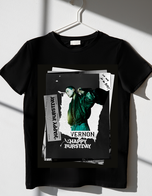 Vernon - Seventeen Happy Burstday Tshirt