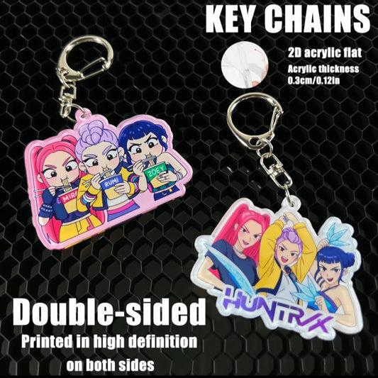 Kpop Demon Hunters- Huntrix Keyring