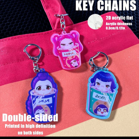 Kpop Demon Hunters- Huntrix Keyring