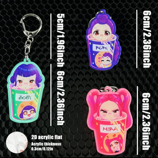 Kpop Demon Hunters- Huntrix Keyring