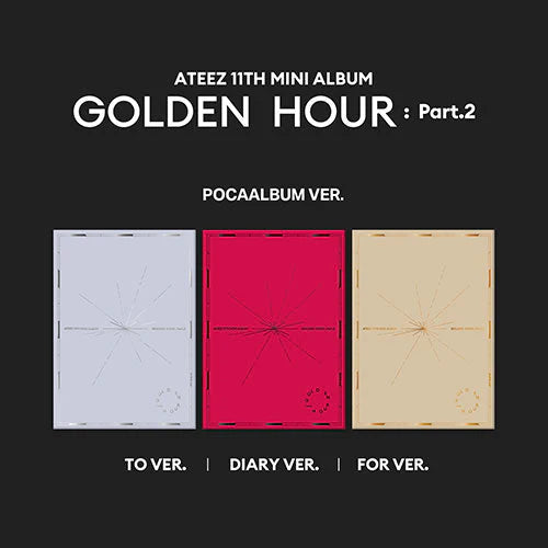 ATEEZ - GOLDEN HOUR : PART.2 11TH MINI ALBUM POCAALBUM RANDOM